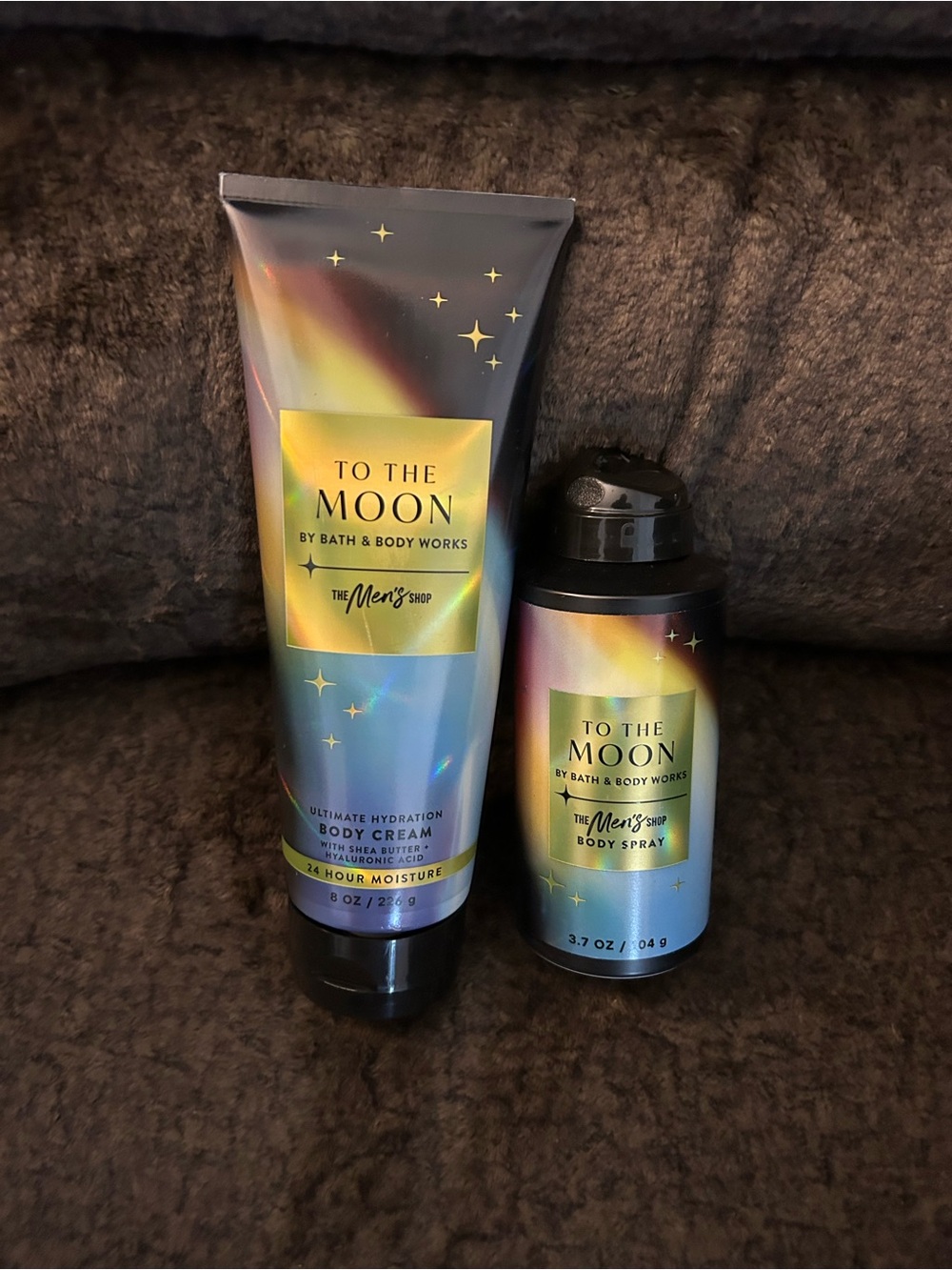 Bath & Body Works To The Moon Iridescent Blue Body Cream & Spray Set